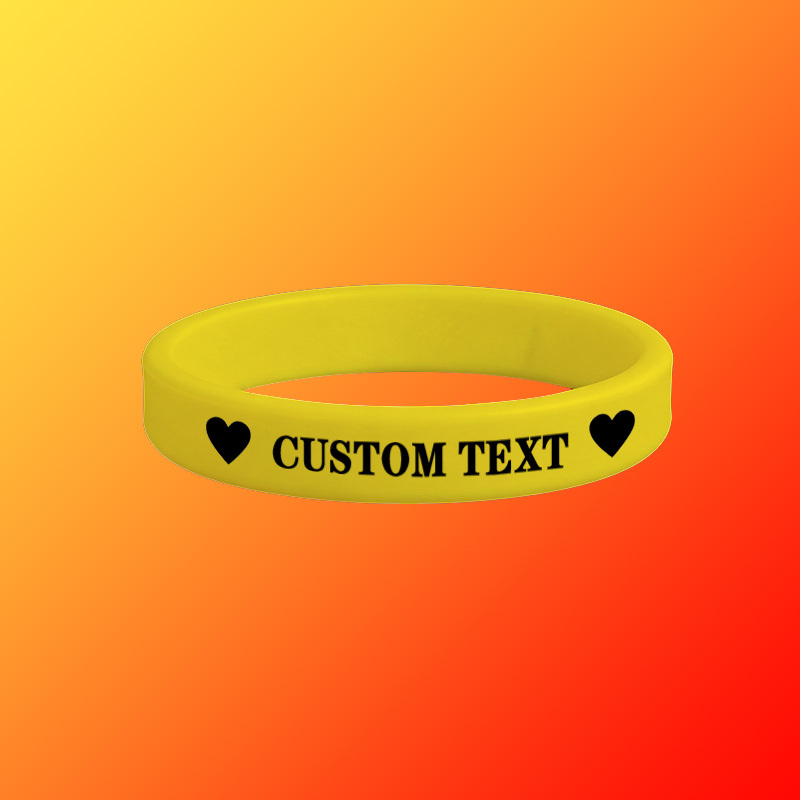 100pcs Custom Silicone Wristbands, Gift for Her